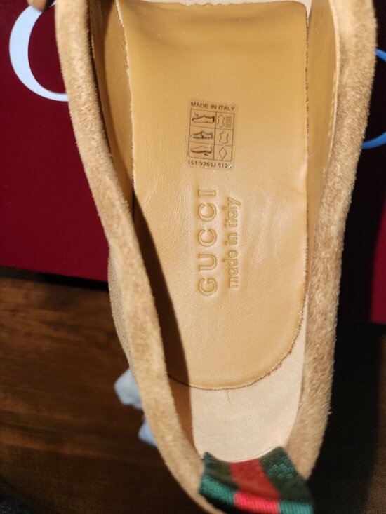 NIB Gucci GG suede loafer with web G 9 US 9.5 main image 5